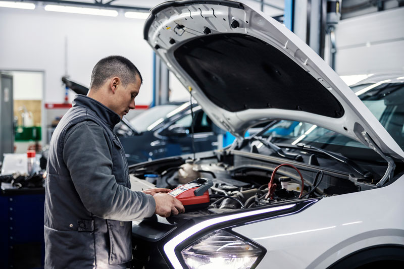 Automobile repairs under the hood